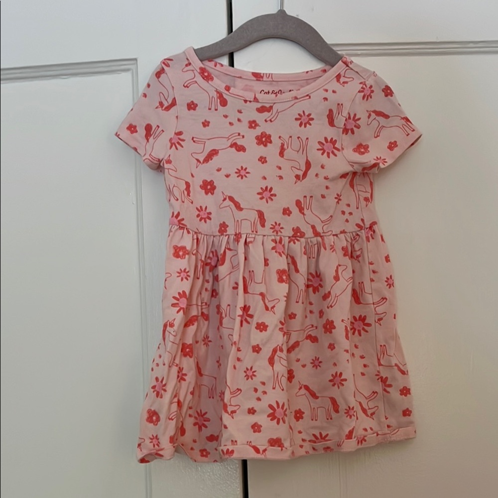 Size 3 cat and Jack dress with unicorn design